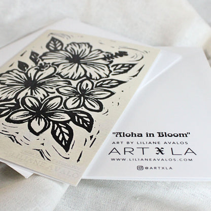 Aloha in Bloom - art greeting card