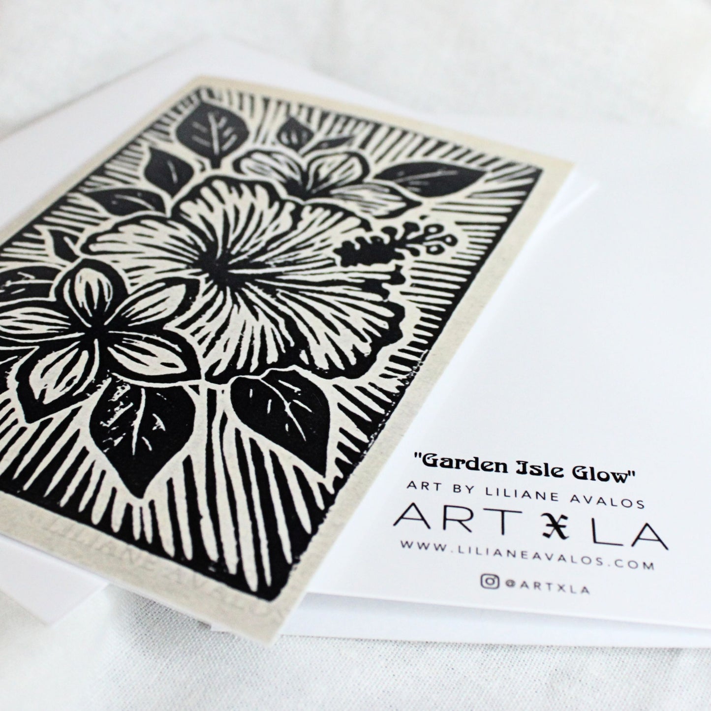 Garden Isle Glow - art greeting card