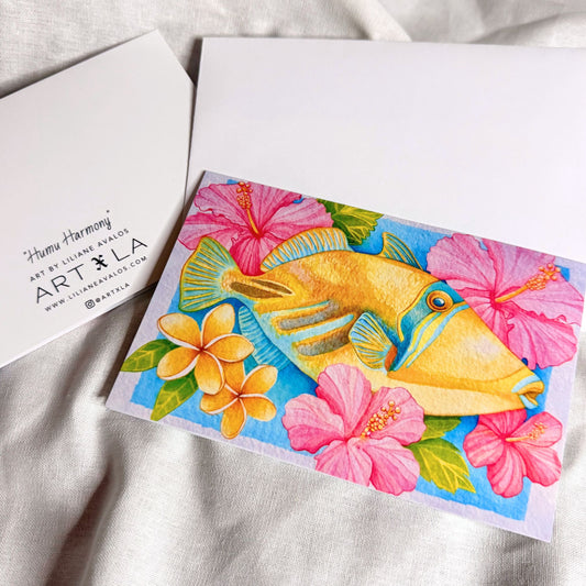 Humu Harmony - art greeting card