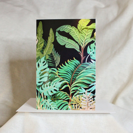 Maui Jungle Mural - art greeting card
