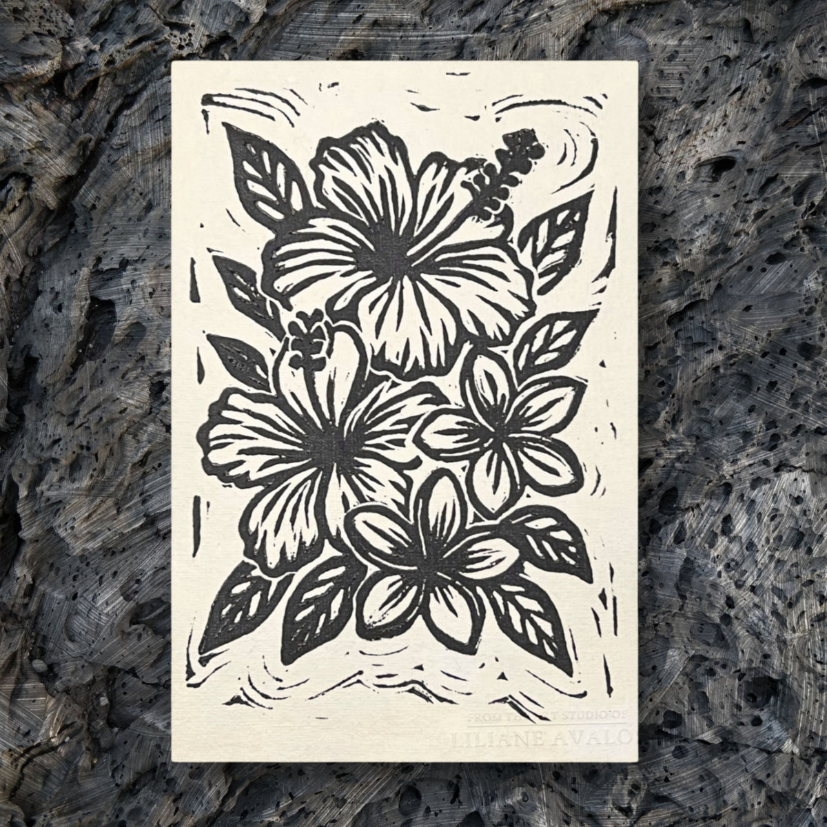 Aloha In Bloom greeting card Liliane Avalos Kauai Hawaii 2026