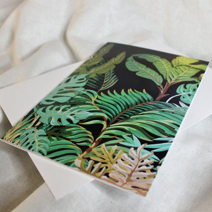 Maui Jungle Mural - art greeting card