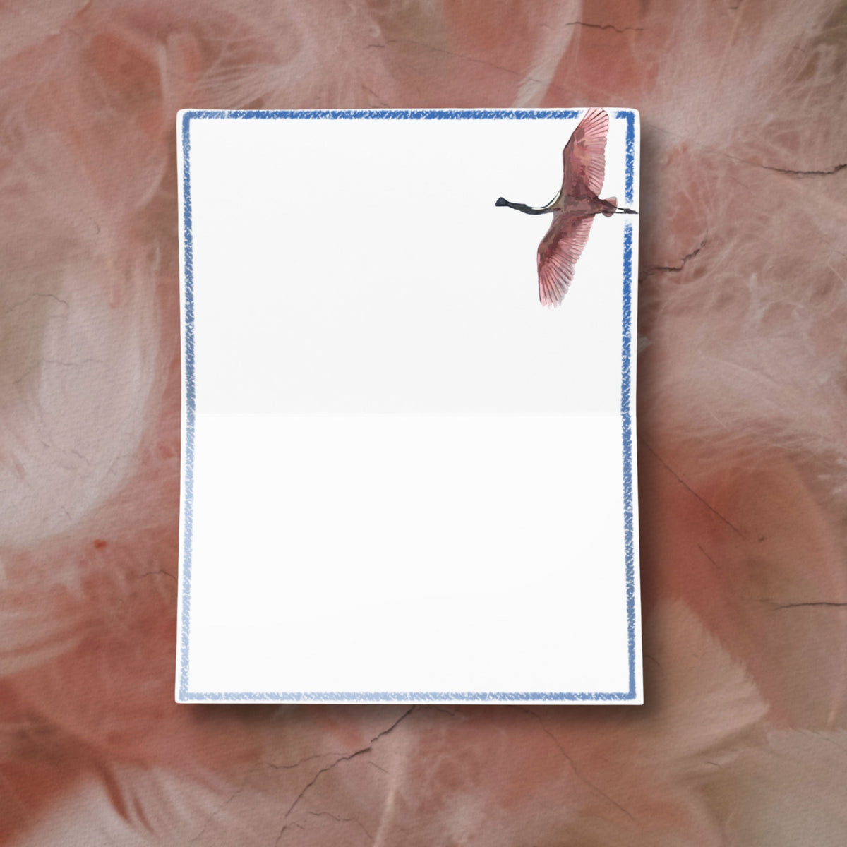 The Long Way Home greeting card Liliane Avalos South Texas Rio Grande Valley Roseate Spoonbill 2026