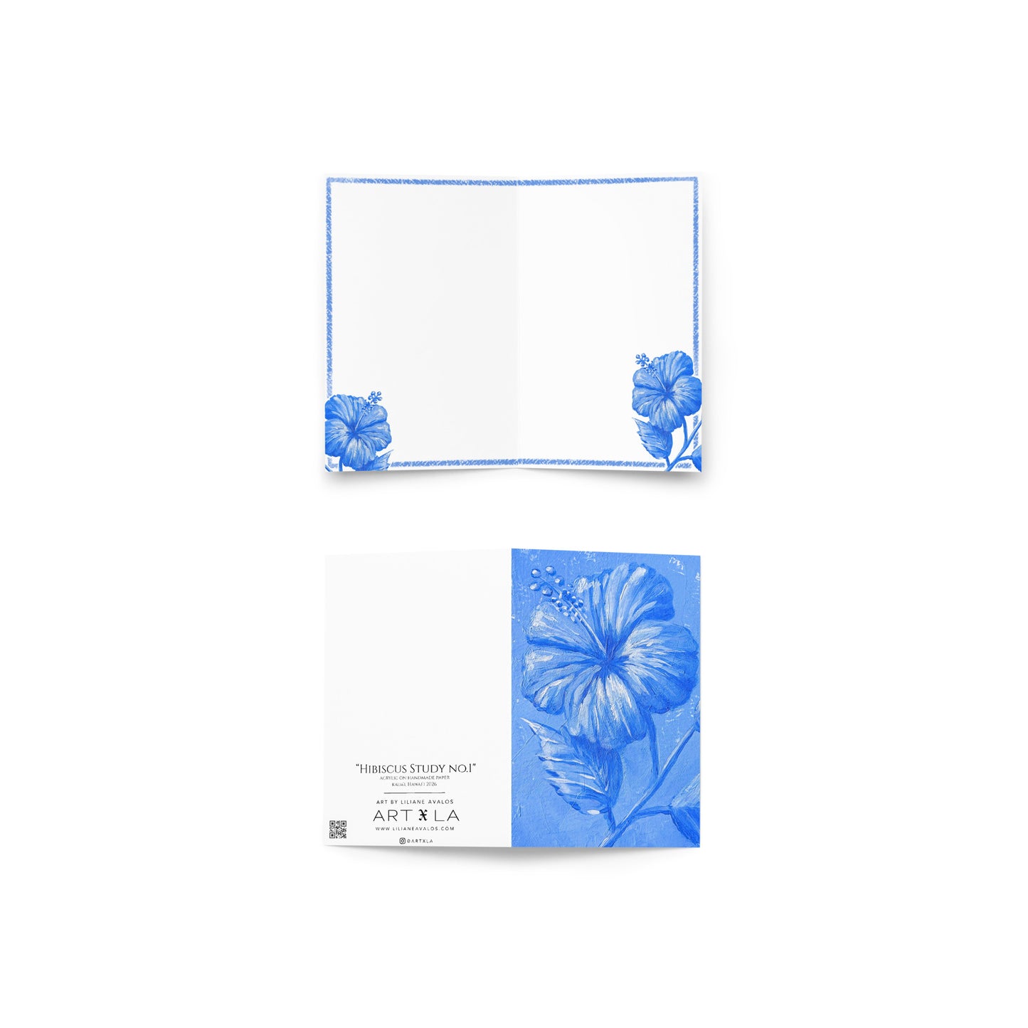 Hibiscus Study no.1 - art greeting card