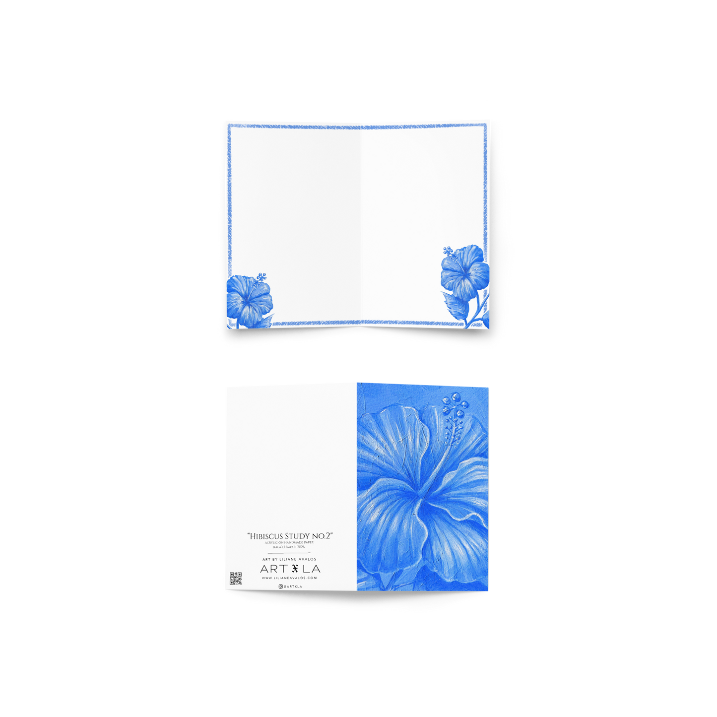 Hibiscus Study no.2 - art greeting card