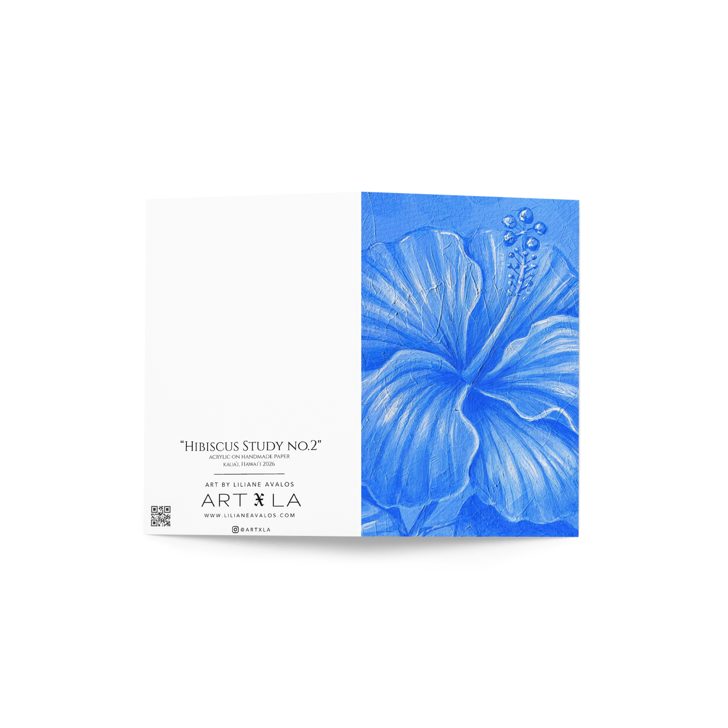 Hibiscus Study no.2 - art greeting card