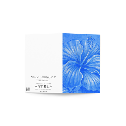 Hibiscus Study no.2 - art greeting card